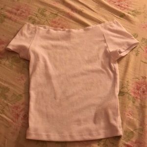 off the shoulder crop top